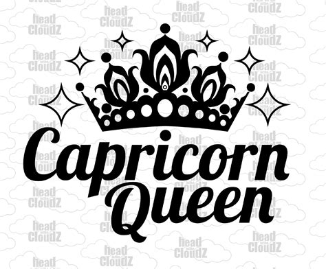 Capricorn Queen Instant Digital Download Zodiac Queen Etsy