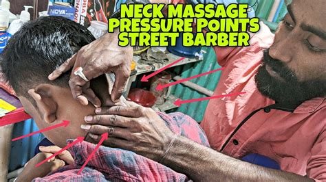 Indian Street Barber Head Massage With Neck Cracking Tingles Relaxing Spa Asmr Youtube