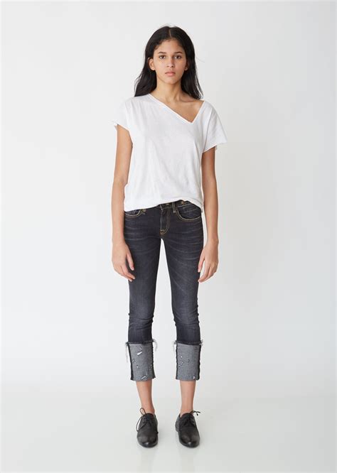 Kate Skinny Jeans With Cuff La Garçonne