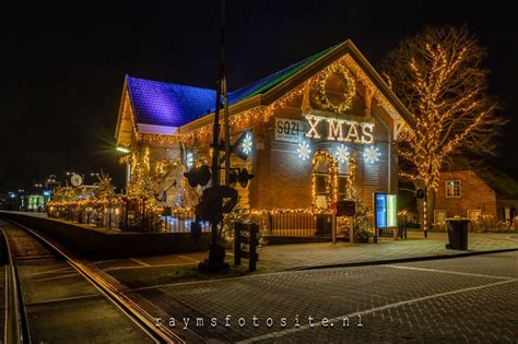 Arkel Christmas Village Verlicht Treinstation Kerstmis