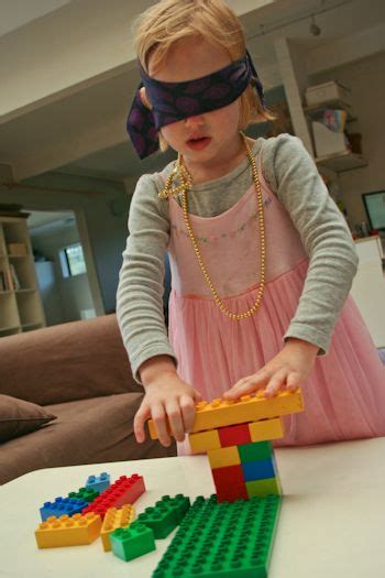 Blindfold Fun Try To Build A Tower Of Blocks Or Do A Puzzle While Blindfolded Team Challenge