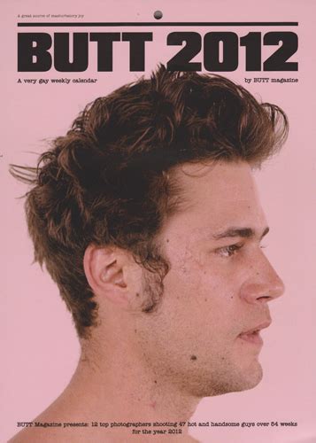 Butt Magazine 2012 Calendar