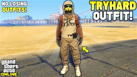 Gta 5 Online Easy Tan Joggers Tryhard Outfit 166 No Transfer Glitch