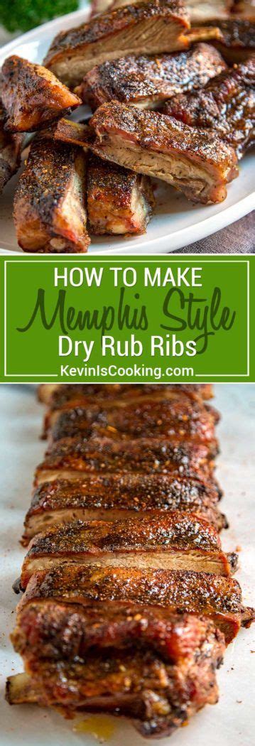How To Make Memphis Style Ribs Kevin Is Cooking Rib Recipes Pork