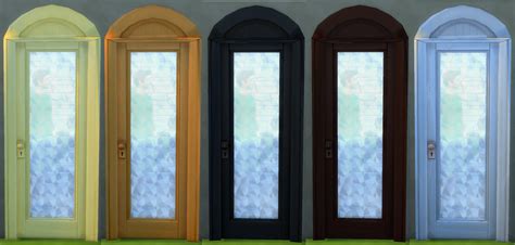 Hinayunas Sims 4 Cc Arch Glass Door