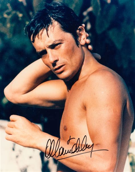 Alain Delon Legendary French Actor Hand Signed Signature In Sharpie