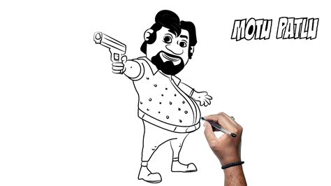 How To Draw John From Motu Patlu Tutorial John From Motu Patlu Drawing Step By Step