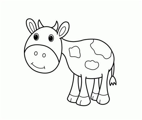 Printable Little Cow Coloring Pages Kids Coloring
