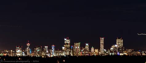 Denver Skyline At Night Denver