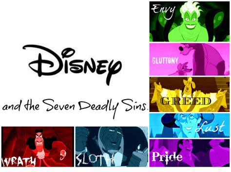 Disney Villains And The Seven Deadly Sins Disney Villains Disney