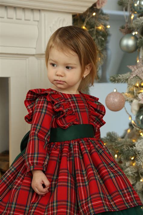 Christmas Baby Girl Dress Toddler Christmas Dress Girls Etsy Canada