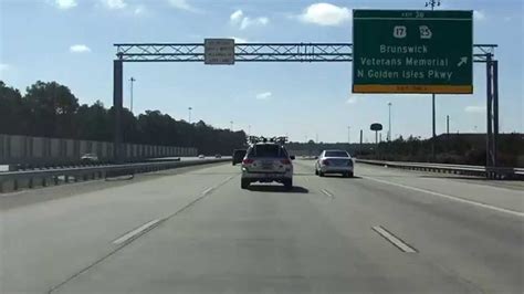 Interstate 95 Georgia Exits 49 To 38 Southbound Youtube