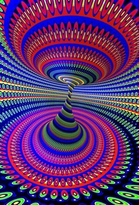 Trippy Optical Illusions Art Psychedelic Art Illusion Art
