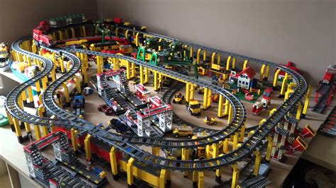 Lego Train Compact Double Level Layout Youtube