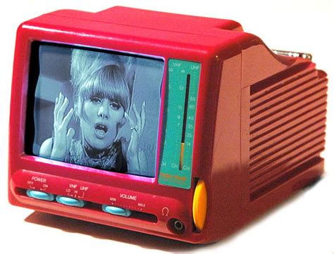 Radio Shack Retro 1980s Hot Pink Vintage Portable Television