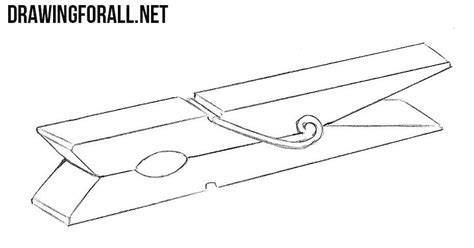 How To Draw A Clothespin Basic Drawing Step By Step D