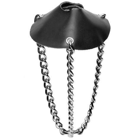 Strict Leather By The Balls Parachute Scrotum Stretching Kit With Leash Dallas Novelty