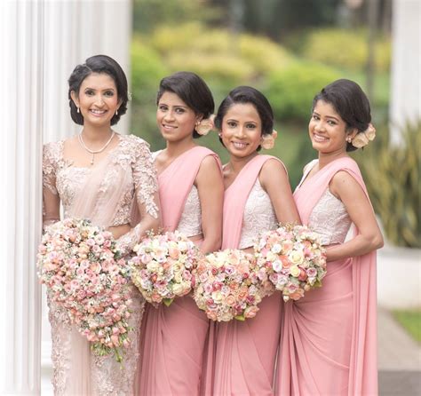 Sri Lankan Wedding Bridesmaid Saree Indian Bridesmaid Dresses