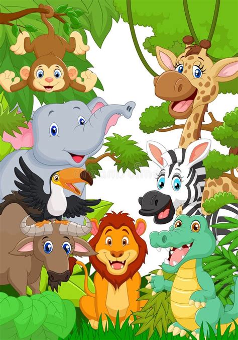 Animal Sauvage Dans La Jungle Illustration De Vecteur Illustration Du