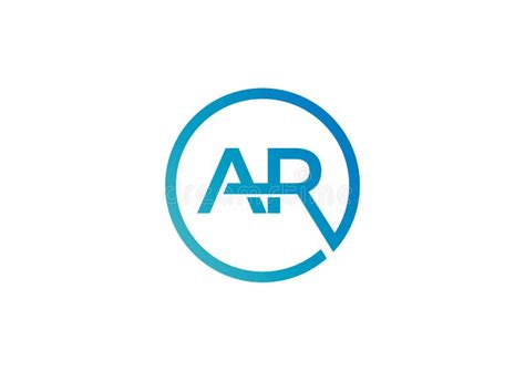 Ar Logo Design Stock Vector Illustration Of Business 167380147
