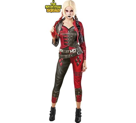 Disfraz Harley Quinn Escuadrón Suicida 2 Negro Y Rojo Para Mujer Correos Market
