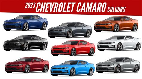 2023 Chevrolet Camaro All Color Options Images Autobics Youtube