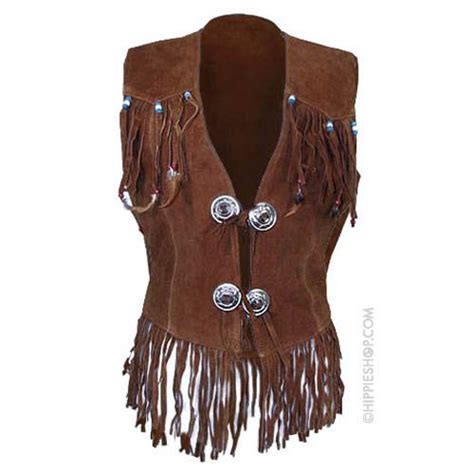 Hippie Leather Fringe Vest Hippie Outfits Leather Fringe Hippie Style