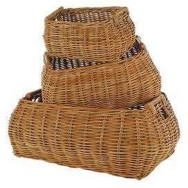 Kick up your feet and rest them on top of one of these ottomans. Eco-friendly rattan basket. Product: BasketConstruction ...