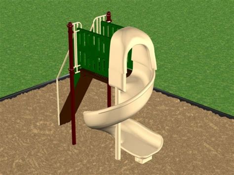 Freestanding Spiral Slide For Playground Kidstuff Playsystems