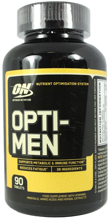 Multivitamin/mineral (mvm) supplements contain a combination of vitamins and minerals, and sometimes other ingredients as well. Optimum Nutrition Opti-Men Multivitamin - Bodybuilding and ...