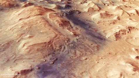 Esa Shaping The Surface Of Mars With Water Wind And Ice