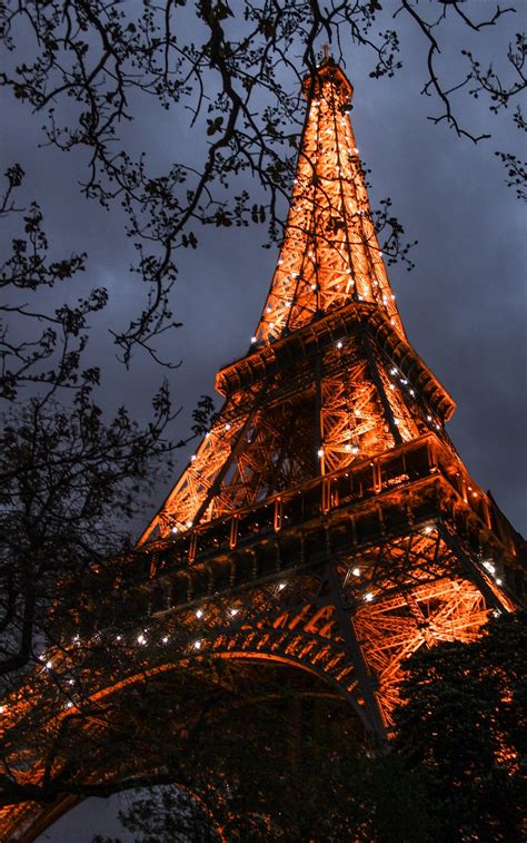 Eiffel Tower Night Illuminated Free Photo On Pixabay Pixabay