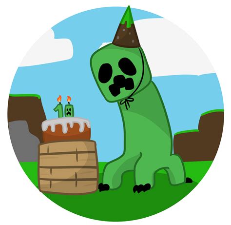 Happy 10th Birthday Creeper Minecraft