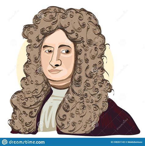 Retrato De Isaac Newton 16431727 En Ilustración De Arte En Línea