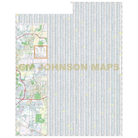 Columbus Ohio Street Map Gm Johnson Maps