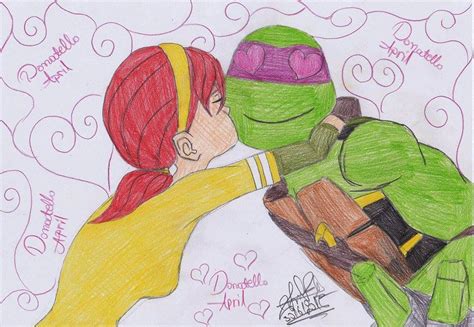 Tmnt Donatello And April By Christinepresley On Deviantart