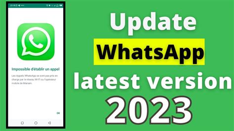 Update Whatsapp To Latest Version 2023 Youtube