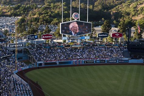 Scully Honored With Video Tribute Banner At Dodger Stadium Ap News