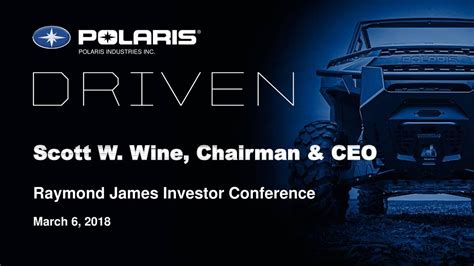 In 2019 is about the same as the financial condition typical of the companies engaged in the activity miscellaneous transportation equipment. Polaris (PII) Presents At Raymond James 39th Annual ...
