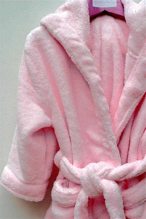Girl S Pale Pink Dressing Gown By Pink Bamboo