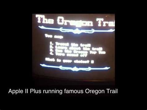 Rcisaction thinkletz | oregon trail game, trail meaning, oregon trail. Apple II Plus running Oregon Trail game - YouTube