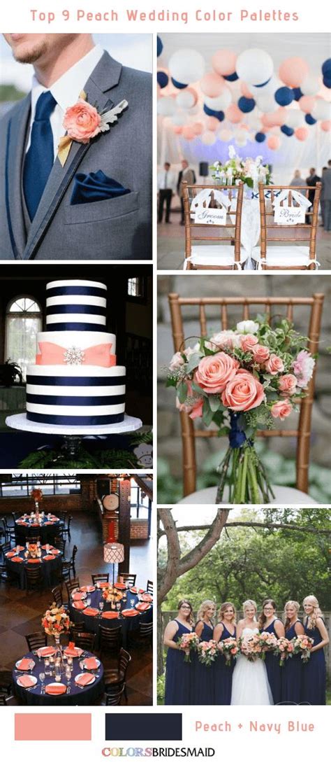 Top 9 Peach Wedding Color Palettes For 2019 Coral Wedding Decorations