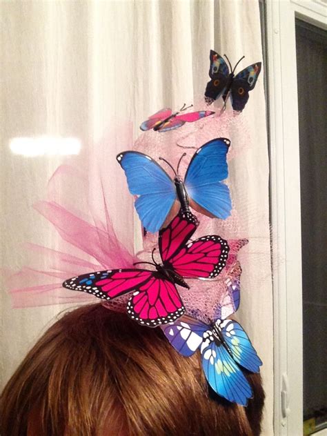 Maybe you would like to learn more about one of these? Based on several different ideas, a DIY fascinator for butterfly-themed soirée | Fascinator ...