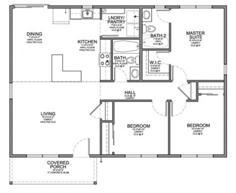Pin By Architect Mitch On 3 Bedroom Home Floor Plans Small House