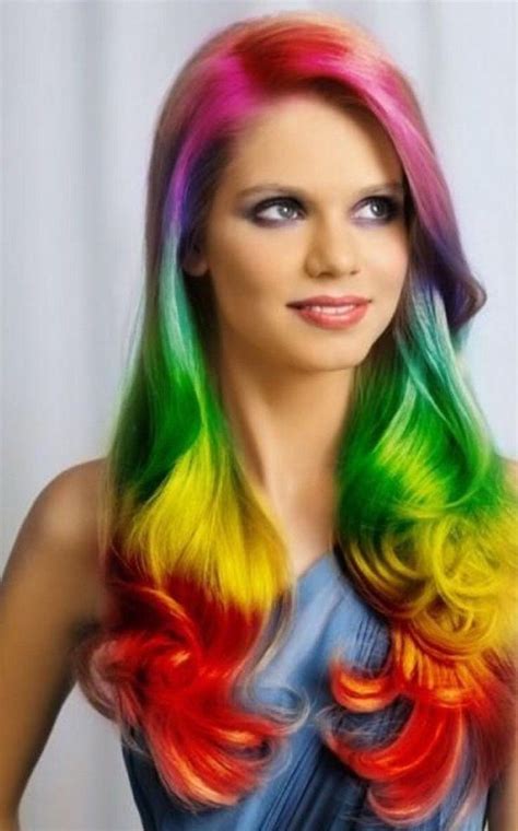 30 Pictures Of Rainbow Colored Hair Fashionblog