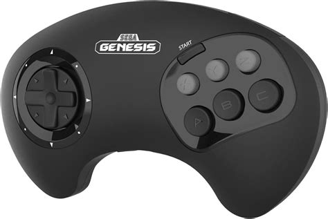 Retro Bit Official Sega Genesis Big6 Wireless Controller 6 Button