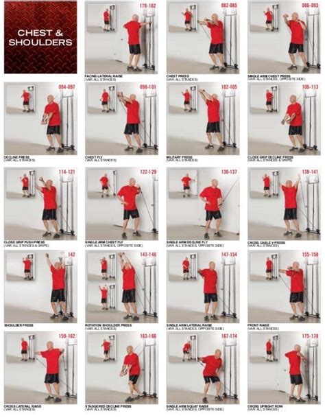 Chest And Shoulders Tower 200 Exercices Health And Fitness Pinterest