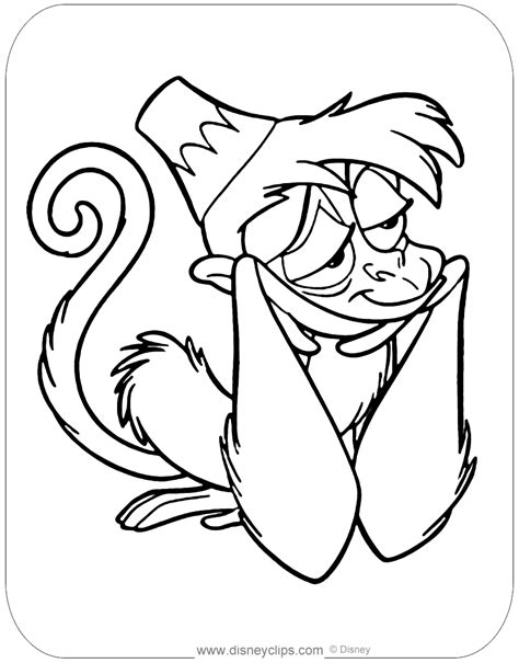 Aladdin Coloring Pages (4) | Disneyclips.com