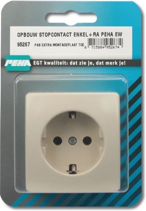 Opbouw Stopcontact Enkel Ra Peha Ew Bol