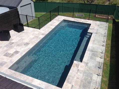 A Compass Pools 94 Vogue In Viridian From The Bi Luminite Range Of Colours Pool Colours In